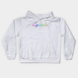 rainbow lipstick Kids Hoodie